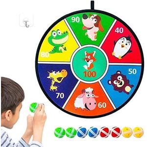 Sticky Dart Board, Kids Dart Board Set, Garden Cloth Toys Indoor Outdoor Party Games Toys Gifts for 4 5 6 7 8 Year Old Boy Girl Adult as Birthday, Kindergarten, Family, School Season Gifts