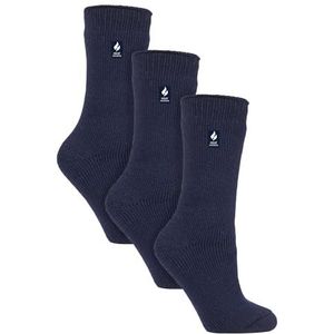 HEAT HOLDERS - 3 Pack Multipack dames geïsoleerde thermische sokken voor de winter, Indigo, 37-42 EU