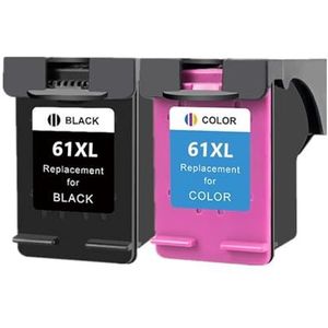 Compatibele inktcartridge 61XL for E-nvy 4500 4502 5530 Deskjet 1050 2050 3050 3054 3000 1000 1050(1Pack Bk 1Pack Color)