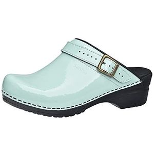 Sanita - Freya - Klompen - Lichtgroen - Handgemaakt - Anatomisch Vormgegeven Voetbed