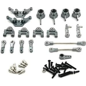 Geschikt for WLtoys 1/28 284161 284010 284131 K989 RC Auto Metalen Upgrade Kit(GRAY)