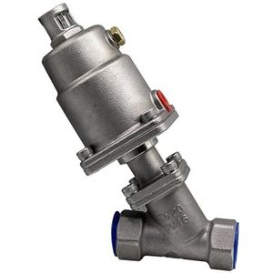 DN20 de Klep van roestvrij staal Pneumatische Seat normaal Gesloten/Open Pneumatische Actuatorhoek Seat Kleppen 16bar (normaal Gesloten, Enige Handeling)