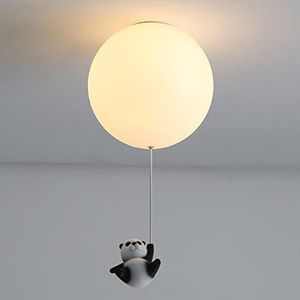 Moderne creatieve panda plafond hanger bolvormig licht cartoon decor lamp armatuur voor jongen meisje slaapkamer kinderplafond licht woonkamer,25cm