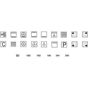 Fornuis stickerset fornuissymbolen om op te plakken (RPt5/1) (10 mm)