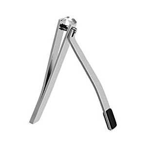 JINGYAN nagelknipper Grote Nail Clipper Cutter Teen Clippers Professionele Manicure Trimmer Roestvrij staal Nipper met Clip Catcher(Silver)