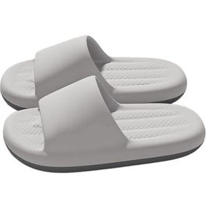 Slippers, Comfortabele zomersandalen for heren, pantoffels - ademende casual schoenen for thuis en buiten,voor dames en heren(Gray,45 EU)