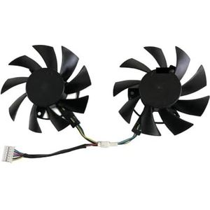 2 stuks/set, T128015SU grafische kaart koelventilator voor ASUS RTX 2060 GTX 1660 1660Ti TUF voor GAMING OC T128015BU FD8015U12D(FD8015U12D)