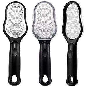 Voetvijl, voetvijlen for harde huid, dubbelzijdige voetvijl for het verwijderen van huidrasp Voetpedicurehulpmiddelen for het verwijderen van hoorn en eelt Roestvrij staal