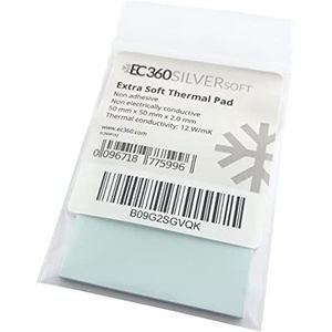 EC360® Silver Soft 12W/mK Thermal Pad (50 x 50 x 2,0 mm, Soft)