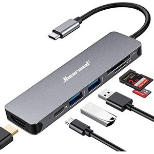 Hiearcool USB C Hub - 7 in 1 Adapter - HDMI - Aluminium - 100W PD