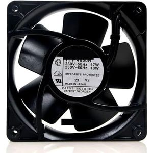 CPU-koeler met metalen ventilator voor TYP4650N TYP 4650 N 12038 220V-50Hz 17W/230V-60Hz 18W 120 * 120 * 38MM koelradiator