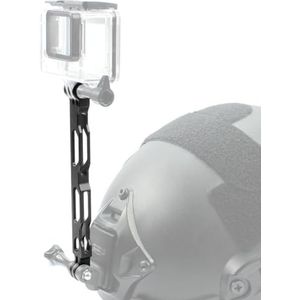NovelGoal Selfie Extension Arm Rod Helm Extender Pole Aluminium Mount Compatibel met GoPro Hero 3 + 4 5 6 7 Actie Camera