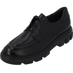 Paul Green - Dames Veterschoen - Zwart - Ademend Echt Leer