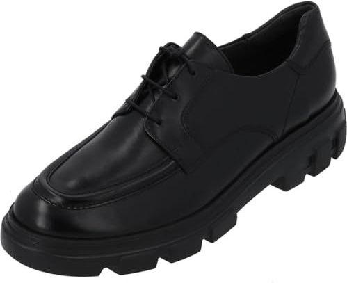 Paul Green - Dames Veterschoen - Zwart - Ademend Echt Leer