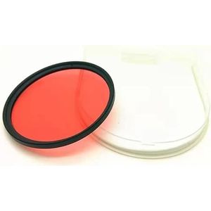 67 58 52 mm waterdicht rood filter (Size : 52mm)