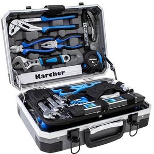 Karcher - Gereedschapskoffer - 114-delige Gereedschapsset - Chroom-vanadiumstaal en Koolstofstaal