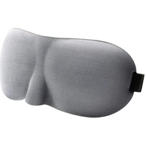 3D-slaapmasker, slaaplicht, blokkerend, driedimensionaal oogmasker, verlicht oogvermoeidheid, ademend dubbellaags reisslaapmasker (grijs)