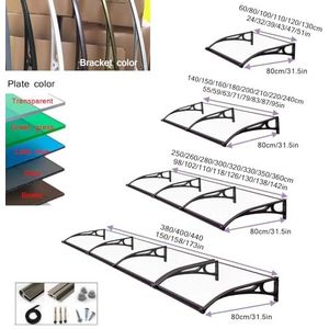 Achterveranda-tuinluifels, buitenpatio-luifels, voordeur buitenpatio-luifels, aluminium grote dakgoot, dakpatio-luifels, UV-bescherming, verschillende maten, kunnen worden gesplitst (Size : 80x200cm/