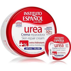 Instituto Español Crema Hidratante de Urea, Creme Corporal Hydraterende, Creme Regenererende Intensieve voor Ruwe Huid, Lichaamscrème ter voorkoming van Uitdroging, Set 430ml