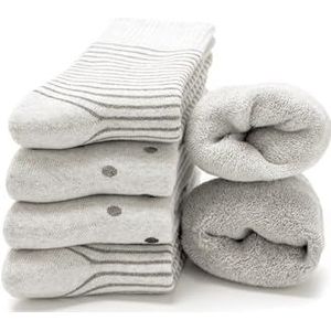 Occulto - Smilla - Katoenen Kuffelsokken - Grijze Punten - Pak van 6