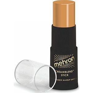 Mehron Make-up CreamBlend Stick | Gezichtsbeschildering, lichaamsbeschildering en foundation make-up | Lichaamsverf stift (Medium Dark 0)