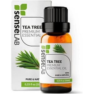 SenseLAB Tea tree olie - 100% pure natuurlijke tea tree olie van therapeutische kwaliteit voor aromatherapie diffuser - Uitwendige bescherming (10 ml)