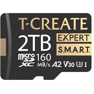 TEAMGROUP T-Create Smart A2 2TB Micro SDXC U3 V30 4K R/W Snelheid tot 160/150 MB/s High Speed Flash Memory Card voor Makers, Compatibel met GoPro, Insta360 TTCS2TIA2V3003