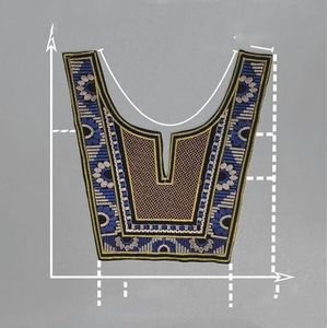 Multi-stijl etnische stijl borduurwerk Miao borduurwerk kanten kraag DIY naaien cheongsam jurk etnische kleding kleding accessoires-style7(1pcs)-Maat referentie pi