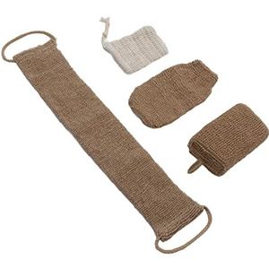 Jute Exfoliating Scrubber Kit, Jute Exfoliating Scrubber Huidvriendelijk Exquisite Vakmanschap voor Vrouwen voor Badkamer