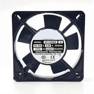 Voor Fullech UF-1102523H 230V 0.08A 11cm stille axiale koelventilator 11CM 110 * 110 * 25MM