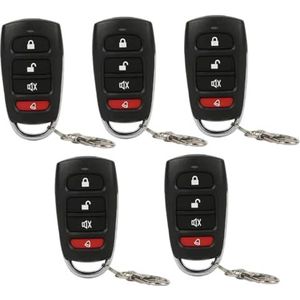 4-in-1 Afstandsbediening Duplicator 5 STKS 433MHz Draagbare Garage Afstandsbediening Duplicator voor Auto Gate Opener met Antislip Behuizing & Haak