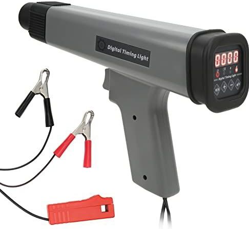Digitale ontstekingstiminglamp, professionele 12V Automotive Digital Engine Timing Light Stroboscooplamp, draagbare inductieve timinglichtpistool voor auto, motorfiets, marine, voertuig, grasmaaier