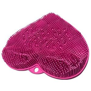 delr Voetreiniging voor douche, voetreiniger voor gebruik in de douche met antislip zuignappen, borstel voor de rug, wrijvingsmat voor de badkamer