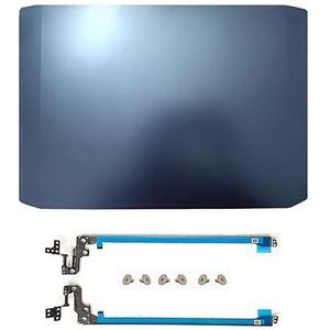 Blauwe achterkant top LCD achterkant hoes deksel + schermscharnieren compatibel met Lenovo IdeaPad Gaming 3 15ARH05 15IMH05 Laptop