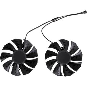 87MM koelventilatorvervanging voor kleurrijke GeForce RTX 3060 3070 3080 Ti 3090 NB 12G-V grafische videokaartkoeler(Black 2-Fan)