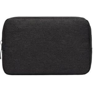 Make-uptas Reizen Solid Make Up Zakken Dragen Cosmetische Tote Make-up Schoonheid Kabel Organizer Toilettas Kit Pouch Opbergtas, Zwart Klein, Eén maat