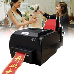 Satijnen lint bedrukkingsmachine Digitale lint printer, etiketten printer Folie stempelen bedrukkingsmachine for verpakking, Ondersteunt 50+ talen(Single row)