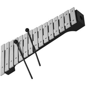 15 noten aluminium klokkenspel houten basis met hamer percussie-instrument Klokkenspel Percussie-instrumenten