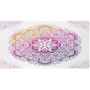 VAPOKF Mandala Boho Indiase retro bloemen keukenmat, antislip wasbaar vloertapijt, absorberende keukenmatten loper tapijten voor keuken, hal, wasruimte