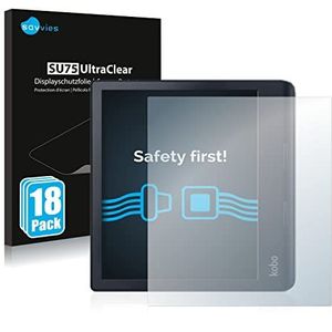 Savvies 18x Schermbeschermer voor Kobo Sage Screen Protector Ultra Transparant