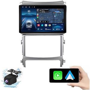 Android 14.0 2 Din Autoradio 9"" Touchscreen Auto Stereo voor Hyundai Veracruz IX55 2006-2015 met Draadloze Carplay Android Auto GPS navigatie AHD Omgekeerd beeld Stuurwielbediening(P5(6G+128G))
