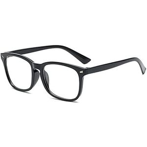 JingShu leesbril, computerbril, zichtcorrectie, leesbril, scharnier, leeshulp, ooglook, leeshulp voor dames en heren, 3,5 zwart