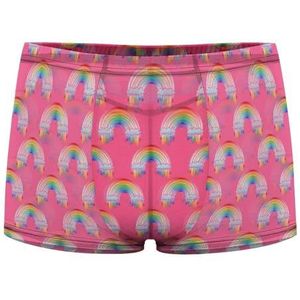 Regenboog Patroon Heren Boxer Slips Sexy Shorts Mesh Boxers Ondergoed Ademend Onderbroek Thong