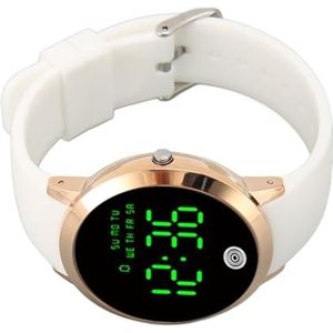 Horloge, Heren Digitaal Horloge Alarm Rond Kleurenscherm Ultradun Waterdicht voor Werk (Grote maat)