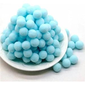 8/10/15/20/25/30mm Mini Pluizige Zachte Bal Handgemaakte Kinderspeelgoed Bruiloft Kerst Decor DIY Naaien Craft Supplies-25 Lichtblauw-10mm 20g 300 stuks