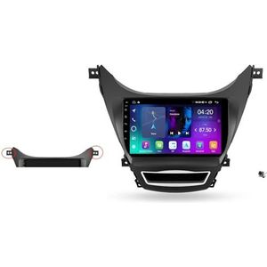 ZWCLSH Android 13 Dubbele Din Auto Stereo Compatibel met Hyundai Elantra 5 2011-2015 met 9 '' QLED Touchscreen Radio Ingebouwde Draadloze Carplay/Android Auto/GPS/BT 5.0/FM/AUX-in/SWC, A,1NF