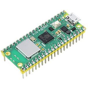 Waveshare Pre-Soldered Raspberry Pi Pico W RP2040 Microcontroller Board Mini Board Kit Based on Raspberry Pi RP2040 Dual-core Processor,Built-in WiFi,Support C/C++/Python