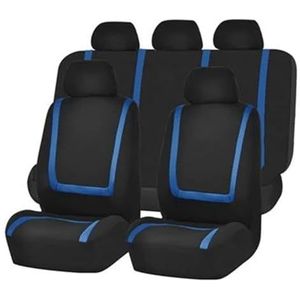 Autostoelhoezen Auto Stoelhoezen Set Voor Peugeot Voor 206 308sw 508sw 301 307 407 Voor Achterbank Protector Autostoelbekleding (Color : Blauw)