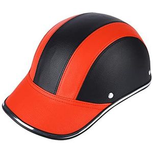 Retro Open Face Half Shell Helm, Heren en Dames Motorcycle Baseball Cap Halve Helm DOT Goedgekeurd Volwassenen Vintage Skull Cap Helm voor Scooter Street Cruiser Bromfiets Decoration