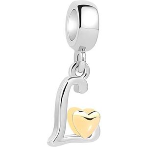 Symretie Dames Letter A-Z Hangertje voor Armband 933 Sterling Zilver, Compatibel met Pandora Armband en Ketting, Geschikt voor Europese Armbanden voor Vrouwen en Meisjes